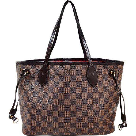 656600AH (S6) Louis Vuitton Tote Bag Neverfull PM Brown Damier - Picture 1 of 8